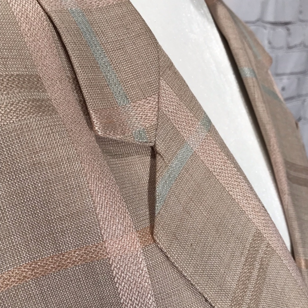 Linen Suit Jacket, Subtle Colors. Throwback! - image 5
